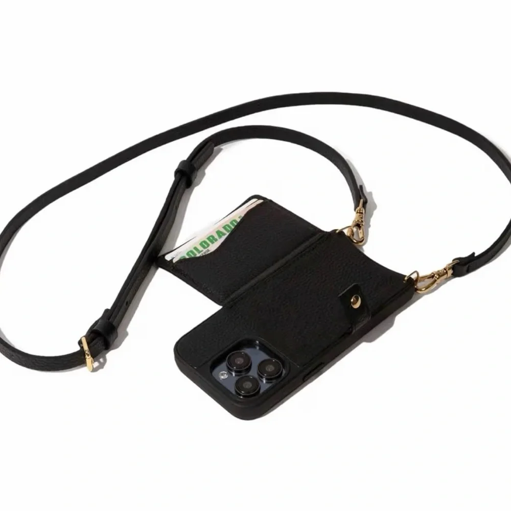 Bandolier Mila Black Leather Crossbody Phone Case for iPhone 15 Pro Max - EUC - Picture 7 of 10